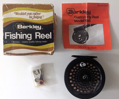 Vintage Berkley 556 Fly Fishing Reel box-Made USA-Graphite  Spool UK