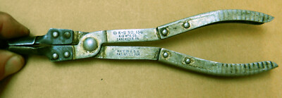 Vintage K-D MFG Co., BULB BASE REMOVAL, K-D NO. 136 PLIERS, Lancaster, PA