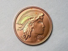 Daniel Carr - 2008 UNA 20 AMEROS - Winged Liberty Head - Copper Satin Finish