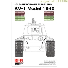 RYEFIELD RM5077 1/35 1/35 SCALE WORKABLE TRACK LINKSKV-1 Model 1942