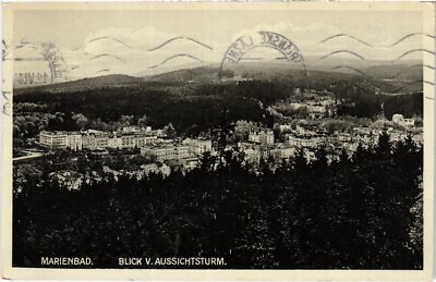 CPA AK Marienbad Blick v. Aussichtsturm CZECHOSLOVAKIA (619816)