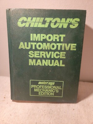 Chilton Import Automotive Service Manual 1991 1987-1991 Mechanic Edition #8133