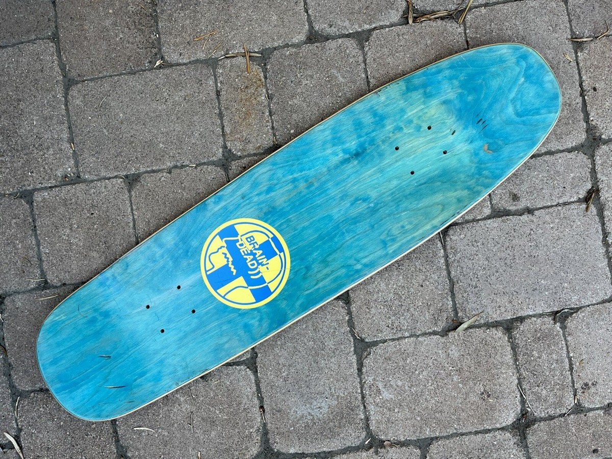 BRAIN DEAD Egg Eyes Skateboard Deck Silk Screen Sample Board