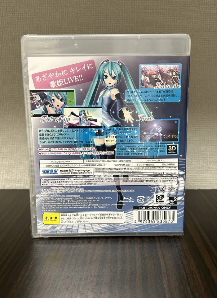PS3 SEGA Hatsune Miku Project DIVA F New unopened japan - Image 2 of 2