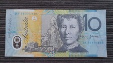 AUSTRALIA $10 2013 LAST PREFIX Polymer Banknote DF13 771856