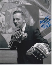 Emile Francis  W/HOF 82 8x10 Signed Photo w/ COA New York Rangers #1