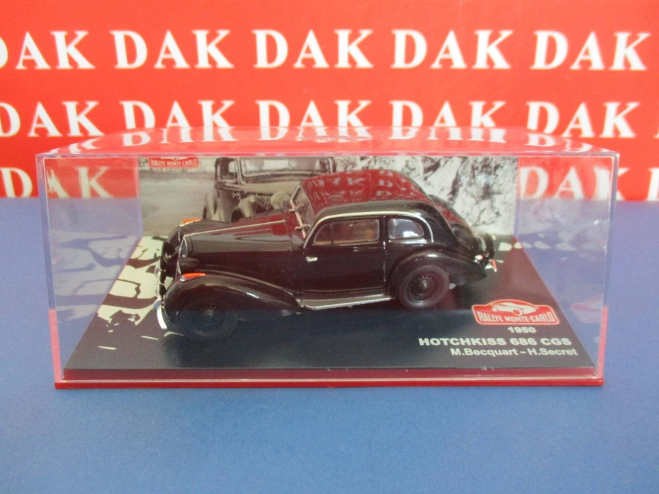 Die cast 1/43 Modellino Auto Hotchkiss 686 CGS Rally Monte Carlo 1950 M.Becquart - Immagine 4 di 4