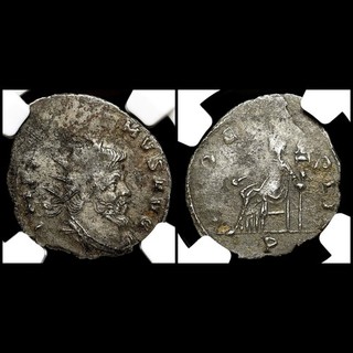 Ancient Roman Coin. Aureolus. Rome 267 268AD. Rare Usurper. NGC VF. RARE