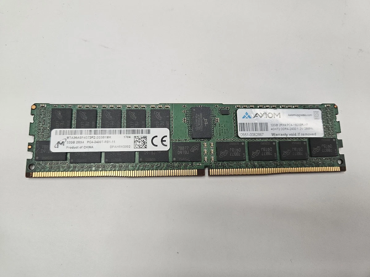 Micron DDR4 SDRAM 32 GB Total Capacity Memory (RAM) for sale | eBay