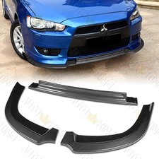Fit 08-15 Mitsubishi Lancer Ra-style Carbon Front Bumper Splitter Spoiler Lip Fit 08-15 Mitsubishi Lancer Ra-style Carbon Front Bumper Splitter Spoiler Lip