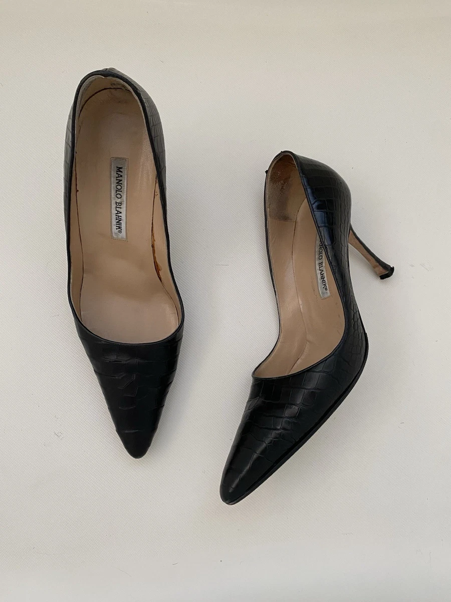 Manolo Blahnik Black Heels for Women for sale | eBay