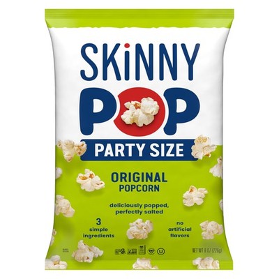 SkinnyPop Popcorn, Original, Whole Grain, Dairy-Free 8 Ounce (Pack of 1)