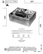 Tandberg - Model -6 - Reel Recorder - Original Service Manual -1961
