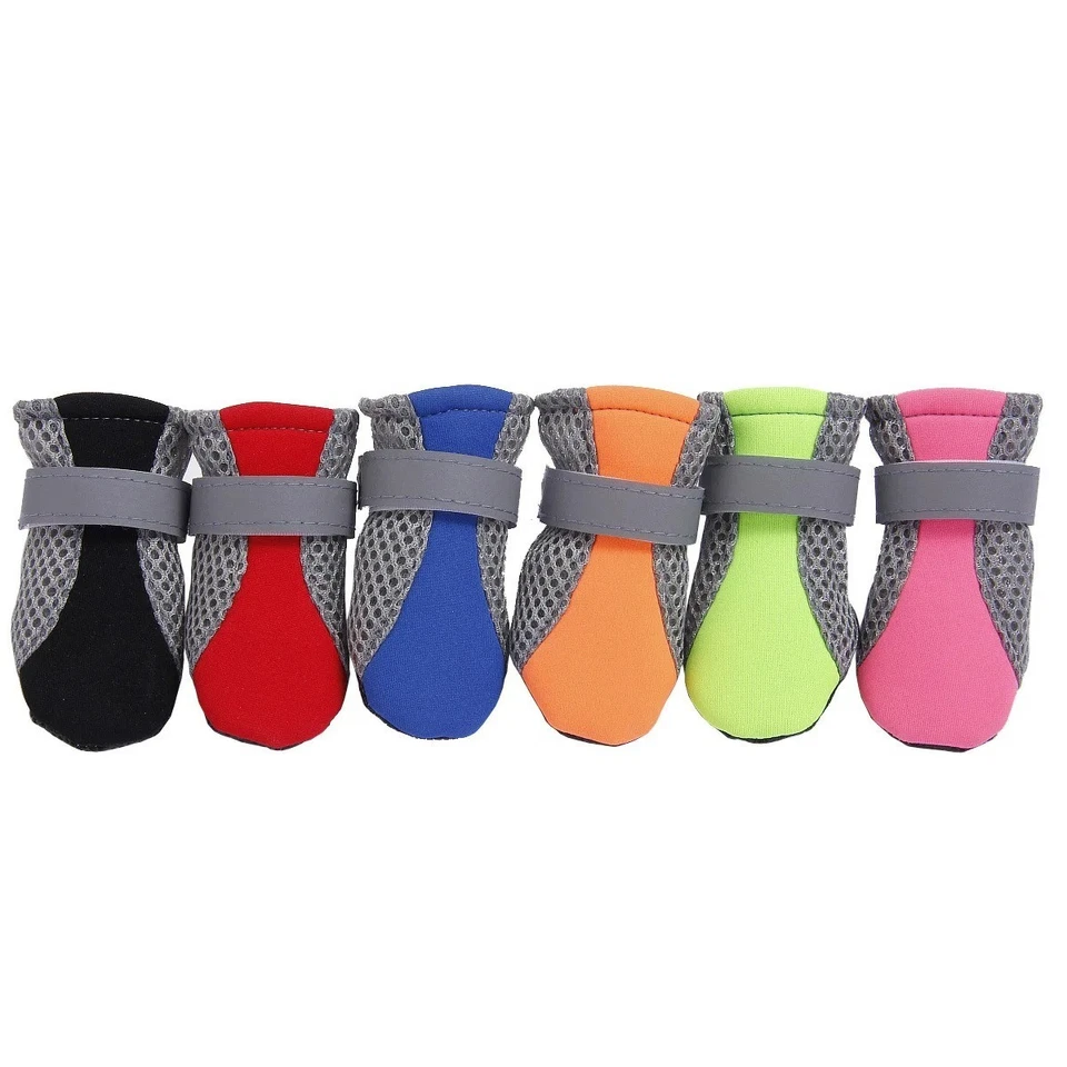 Mascota Perro Zapatos Cachorro Exterior Fondo Suave Impermeable Botas de Lluvia para Perros Pequeños Gato Foto 4 de 4