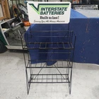 Vintage Interstate Battery Display Rack - Gas Station Stand, Oil, Advertising