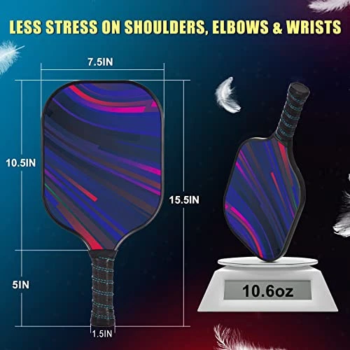 Pickleball Paddles, USAPA Approved Fiberglass Pickleball Set of 2/4 with Pickleball Paddles, USAPA Approved Fiberglass Pickleball Set of 2/4 with