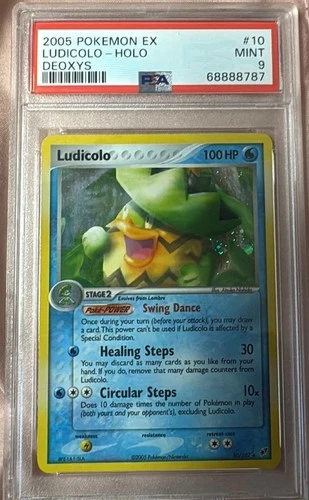 2005 Pokemon EX Ludicolo Holo #10 Deoxys PSA 9
