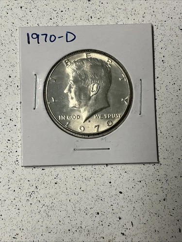 1970-D Kennedy Half Dollar 40% Silver KEY DATE Unc (1 coin)