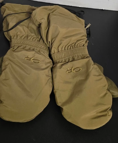 Outdoor Research OR Firebrand Mitts Mittens W.  Liners Coyote Size  LARGE