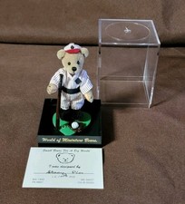 World of Miniature Bears Slugger 674 By Stacy Pio, Baseball Teddy