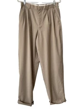 Perry Ellis Portfolio Dress Pants Size 32x32 Straight Leg Pleated Front Business