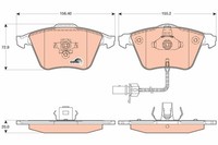 Trw GDB1617 Bremsbelagsatz, Scheibenbremse FüR Audi Seat