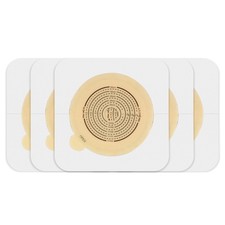 10 PCS Skin Barrier with Non-Woven Border for Two-Piece Colostomy Bags, Cut-t...