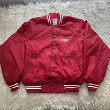 Vintage 80s Du Pont Varsity Bomber Nylon Jacket Auburn Sportswear Men’s Size L