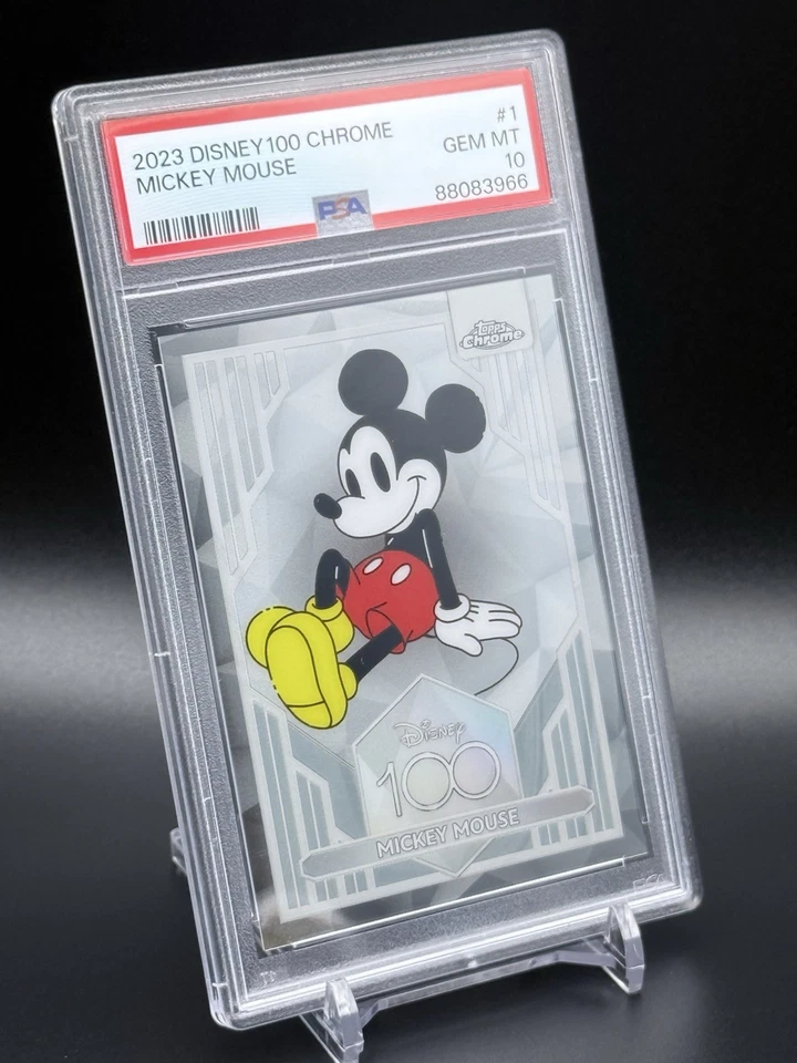 2023 Topps Disney 100 Chrome #1 Mickey Mouse PSA 10 GEM MINT ~READ~ - Image 3 of 4