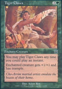 Mercadian Masques Tiger Claws - Foil