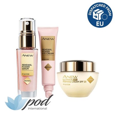 Pack de 3 Avon Anew Renewal Power | Sérum, Crema de Ojos, Crema de Día Ultimate