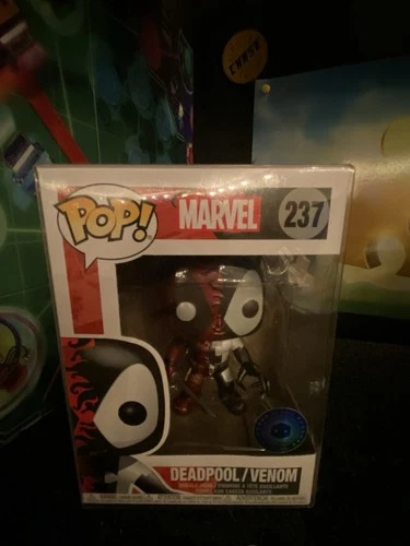 $1 SALE Funko Pop Marvel #237 Deadpool Venom Metallic PIAB Exclusive In A Box