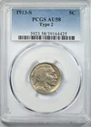 1913-S Type 2 Buffalo Nickel 5C PCGS AU58