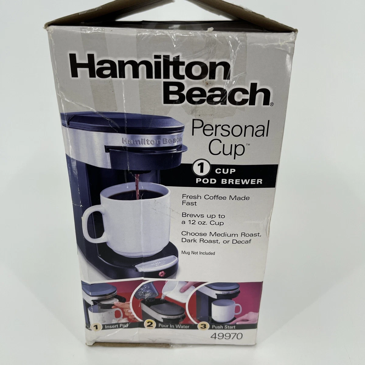 Cafetera Personal Hamilton Beach 1 Taza Negra