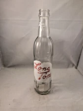 Nice acl painted label Long Tom soda Cannon pictorial crown top bottle