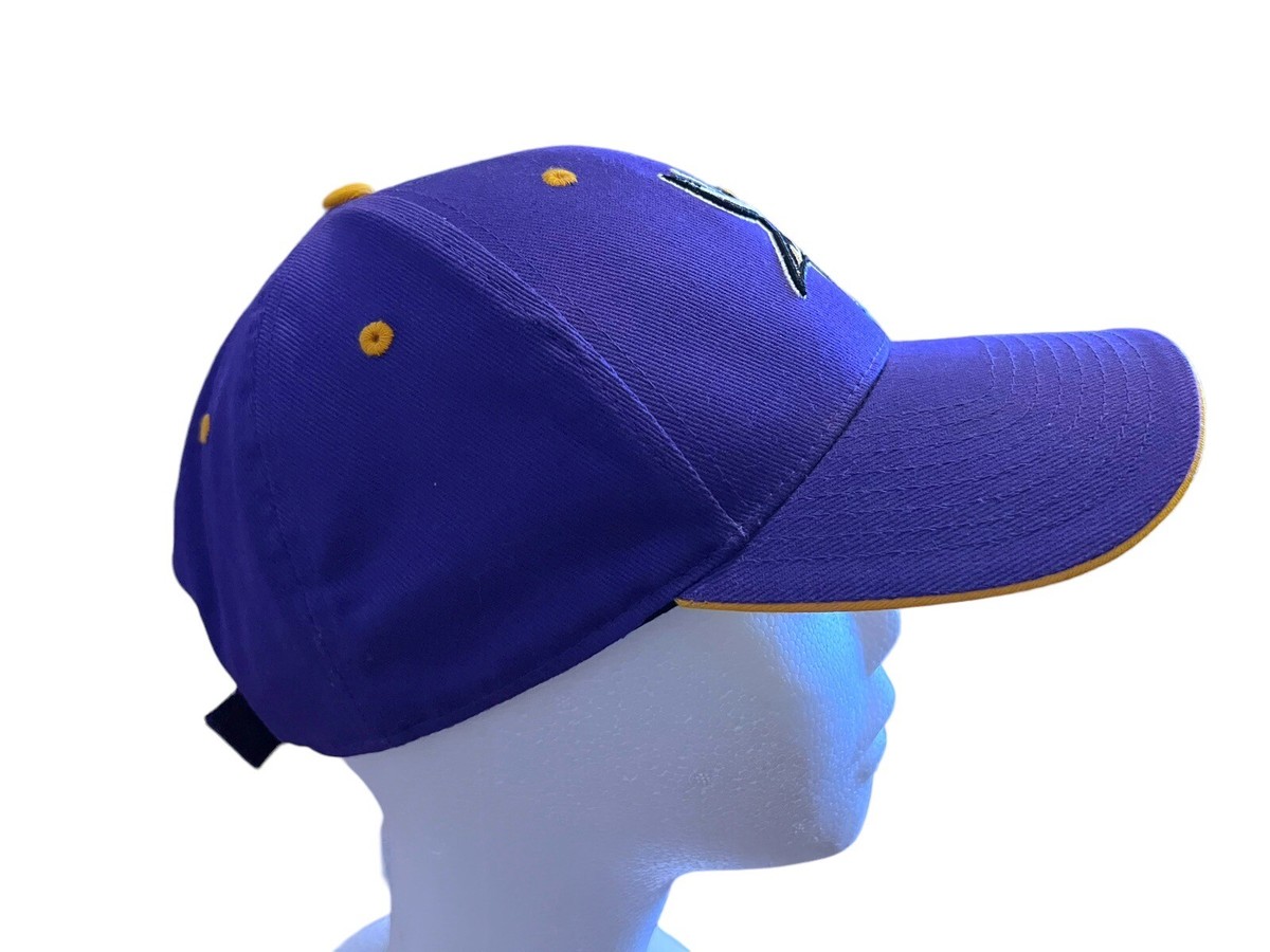NFL Team Apparel Minnesota Vikings Embroidered Logo Strapback Hat Cap OS Minnesota Vikings Strapback Hat NFL Team Apparel OSFA NEW  main image 2