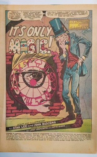 Chamber of Darkness #1 (1969) Stan Lee! Romita cover! Tales of Maddening Magic! - Picture 5 of 8