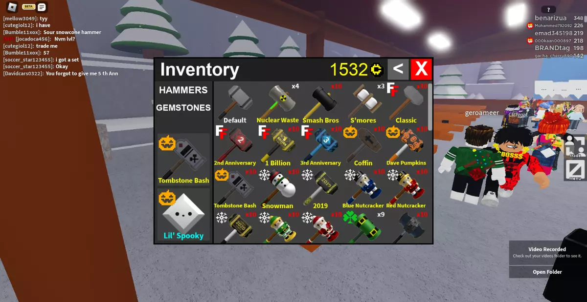 Roblox Flee The Facility Hammers and Gems, Hobbies & Toys, Toys