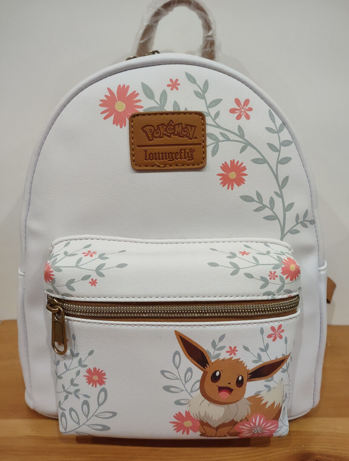 Loungefly Pokemon Eevee Spring Flowers Mini Backpack Bag White New With Tags