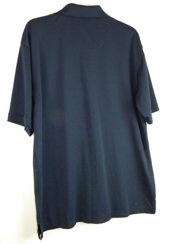 Grand Slam Polo Shirt Men's Large Golf Navy Pinstriped Light Weight Breathable - Picture 5 of 12