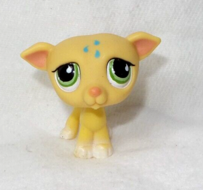 Figurine Littlest Pet Shop - Chien Lévrier N°875 Hasbro - Occasion Pour Collection