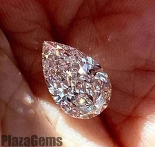 Pear Cut 3 Ct Lab Grown Diamond CVD VVS1 D IGL Certified Loose Gem 5ARV