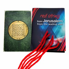 5 Kabbalah Red String Bracelet from Jerusalem with King Solomon Livelihood Seal 