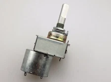 1x Audio Motorized Potentiometer 25mm D Shaft 16mm Dual-Gang A50K 50K
