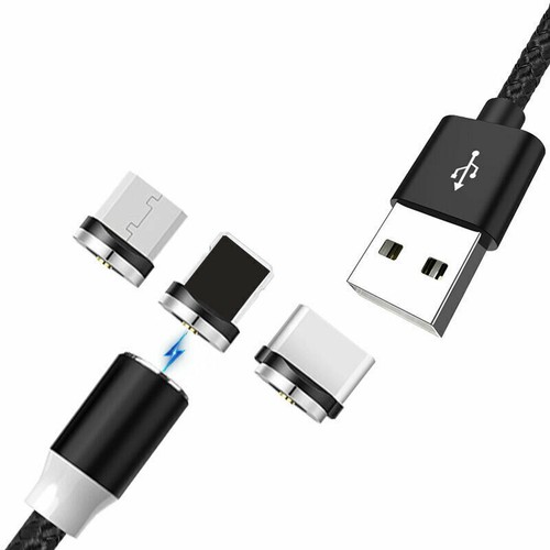 NEUF - Micro / USB C/pour port iPhone embouts adaptateur magnétique pour câble magnétique téléphone - Photo 10 sur 13