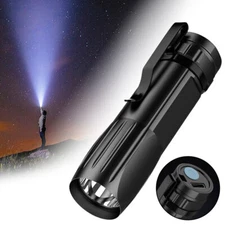 Mini Flash Super Power Flashlight Super Bright Pocket Light with Pocket Clip JQ