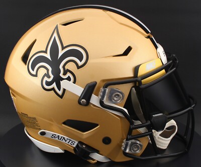 NEW ORLEANS SAINTS NFL Riddell SPEEDFLEX Authentic Gameday Football Helmet