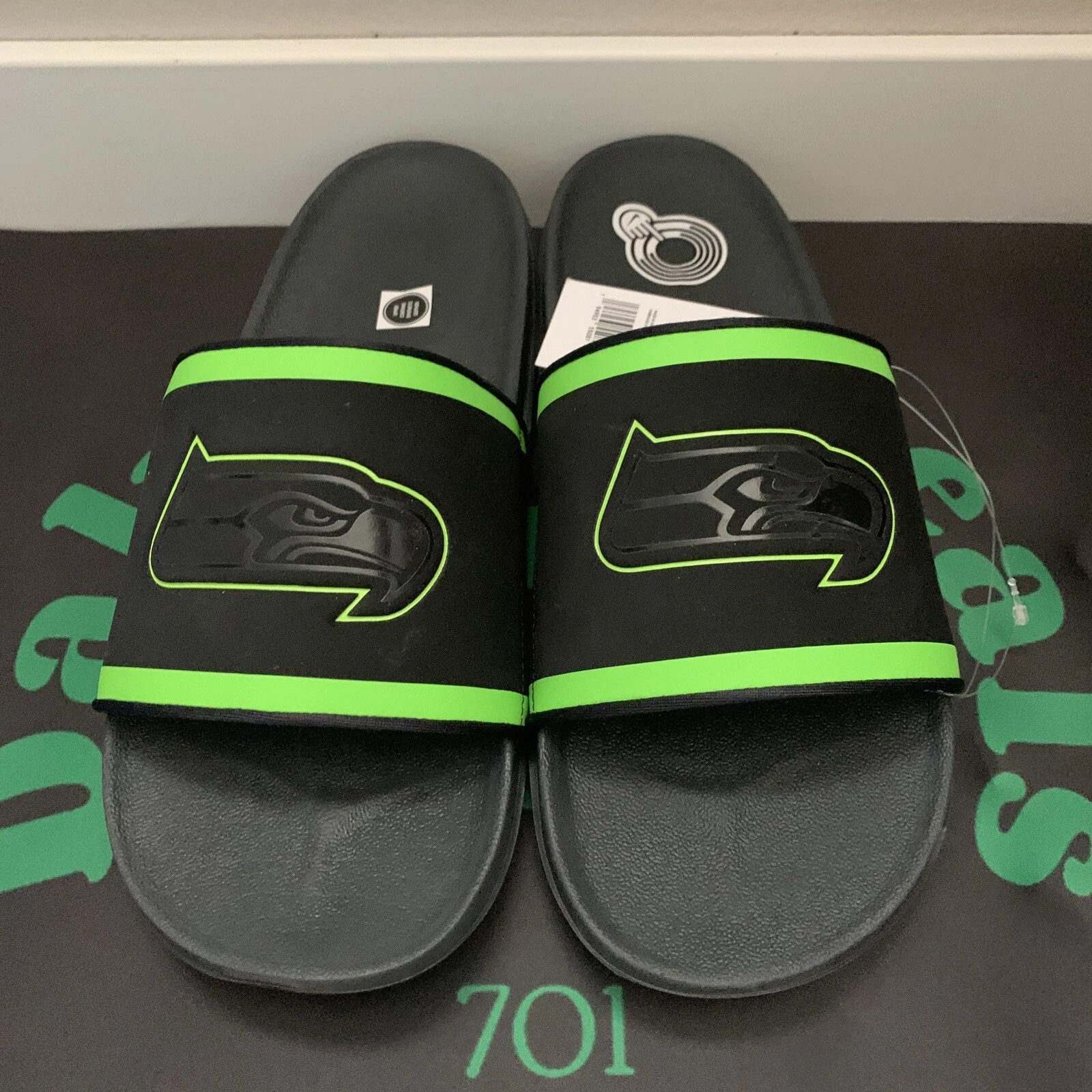 Nike Seattle Seahawks Offcourt Sandali Slides Uomo DD0545 001 Uomo 12