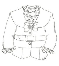21-22" BOY DOLL Shorts Jacket sewing PATTERN Victorian German French 300