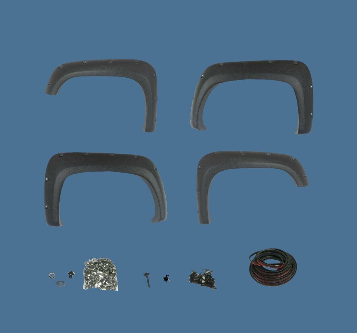 2004-2012 GMC Canyon Textured Pocket Rivet Bolt Fender 2004-2012 GMC Canyon Textured Pocket Rivet Bolt Fender